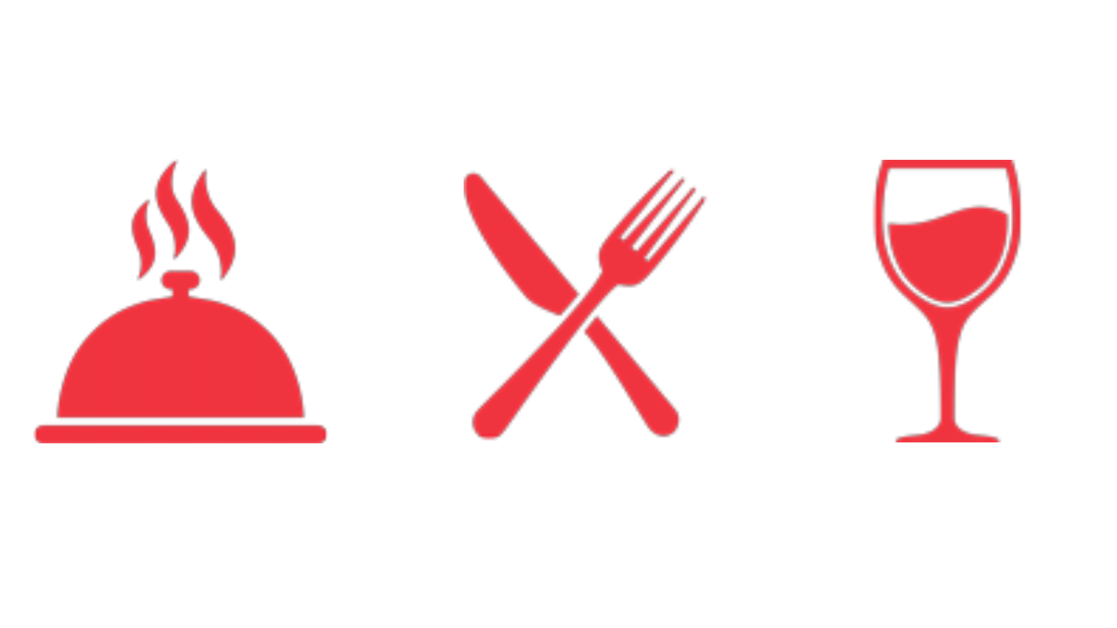 Icons representing food and hospitality